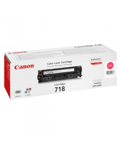 Canon originál toner CRG718, magenta, 2900str., 2660B002, 2660B011, Canon LBP-7200Cdn